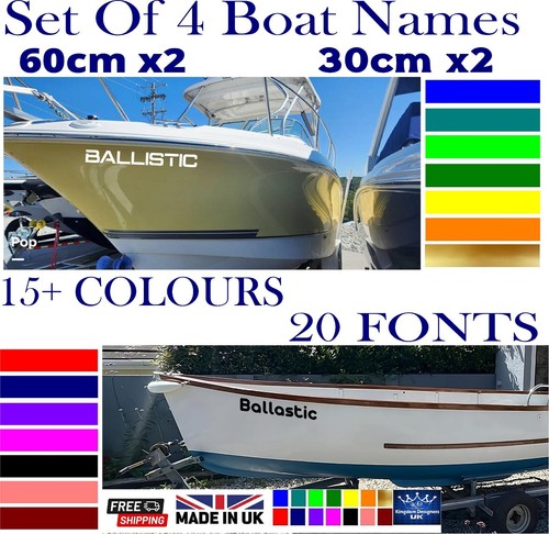 Personalised boat name decal - personalised,