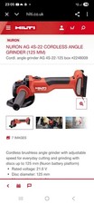 Hilti AG 4S-A22 22V Cordless