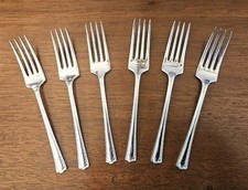 Vintage Plated Cake Forks Set