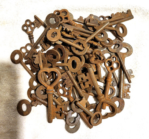 Antique iron skeleton - antique,