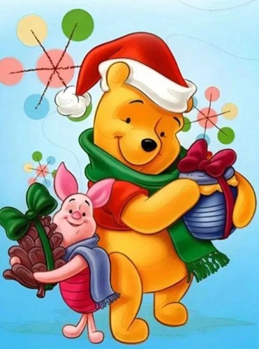Christmas themed winnie the - christmas,