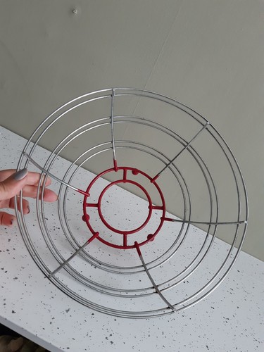 Round chrome fruit - bowl, with