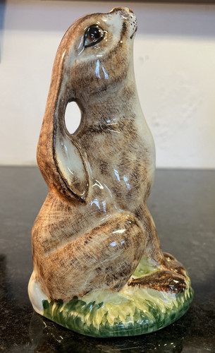 Babacombe pottery hare - pottery,