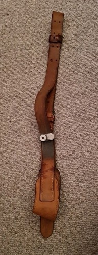 Vintage leather target - leather, rifle