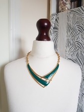 Vintage Monet Necklace Green