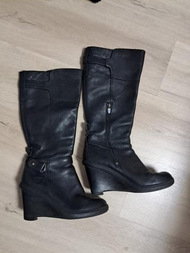 Women timberland boots black - boots,