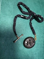 ANTIQUE VICTORIAN WHITBY JET