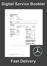 Mercedes Benz Digital Service Booklet History DSB - Emailed To You