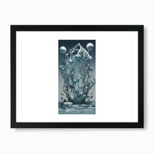 Ice Sculpture Art Print Framed