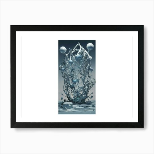 Ice sculpture art print - ice,
