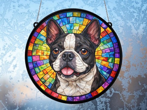 Boston terrier suncatcher - terrier, –