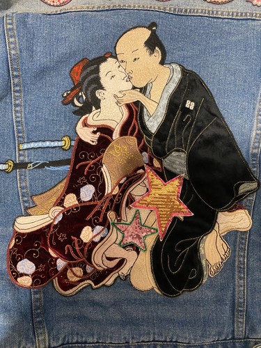Gucci shunga pearl embroidered - shunga,