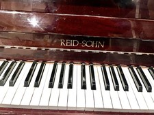 Reid Sohn Upright Piano In Dark Mahogany Excellent Piano with matching stool