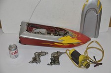 Vintage model speed boat aero petrol engines Enya 29 5224 Super Tigre 46 g21