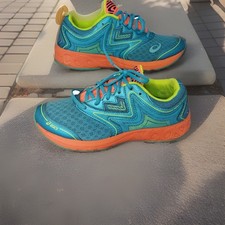 Asics "Noosa GS" Turquoise / Orange Running Shoes / Trainers Eur Ladies 39.5
