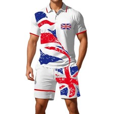 2pc Mens Shorts Set Polo