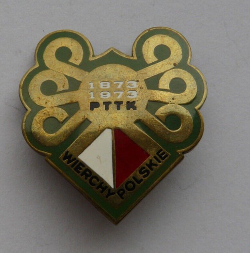 Vintage polish enamel badge - polish,