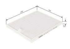 BOSCH Cabin Filter for Suzuki Ignis 4x4 M13A 1.3 Litre September 2003 to Present