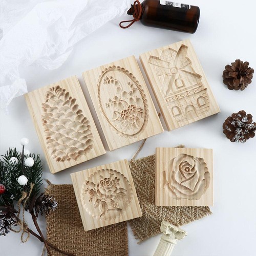 Wooden biscuit cookie mold - biscuit,