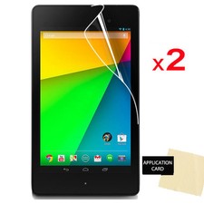 2 x CLEAR LCD Screen Protector Guards for Google Nexus 7 2 2nd Gen 2013 Version