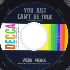 WEBB PIERCE Slowly / You Just