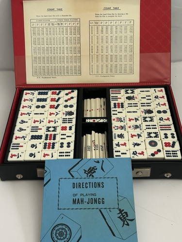 Vintage mah jongg set - mah-jongg, complete