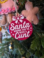 Rude Funny Christmas "C**t"