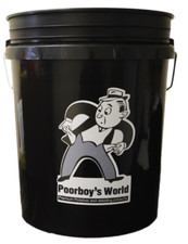 Poorboys World Heavy Duty Car Wash Rinse Five Gallon Bucket 