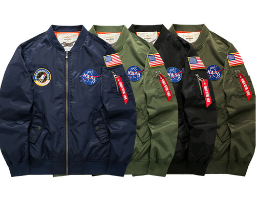 Mens embroidered nasa - us,