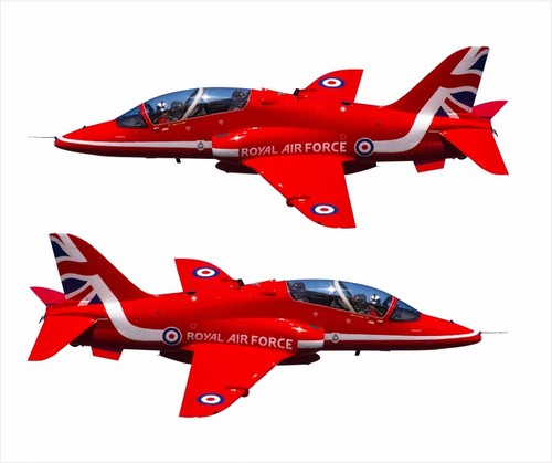 Red arrows wall - sticker, pair