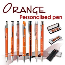Personalised metal pen ORANGE