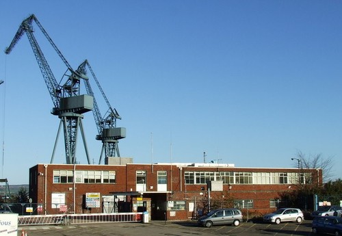 Photo 6x4 dry dock buildings - dry,