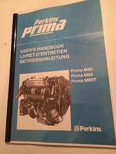 PERKINS PRIMA M50 M60 & M80T MARINE DIESEL Engine Owners Handbook User Manual
