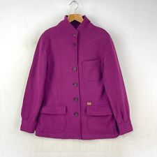 Beretta Jacket Womens 10 Purple Pink Wool Cotton Jersey Sporting Country Button