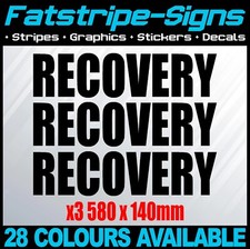 RECOVERY TRUCK STICKERS