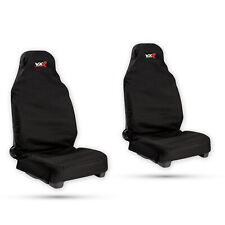 For Vauxhall Corsa Insignia Zafira VXR 2x Recaro Bucket Black Seat Cover Pair