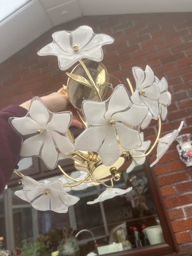 Italian floral chandelier - floral,