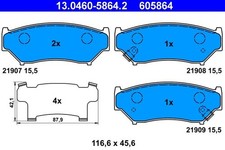 13.0460-5864.2 BRAKE PAD SET