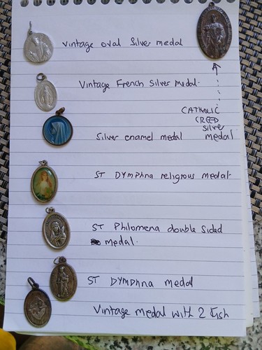 Vintage catholic medals - vintage,