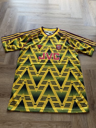 Arsenal away shirt yellow jvc - arsenal,