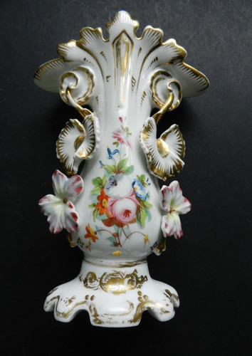 Antique spill vase with hand - with,