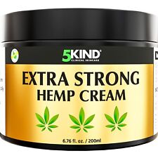 5kind Extra Strong Hemp Cream 200ml - High Strength Hemp Oil and Arnica Cream