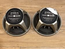 pair of matching 1966 celestion studio 12" monitors / drivers 16 ohms @ 15 watts