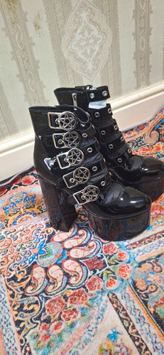 Women black patent - black,