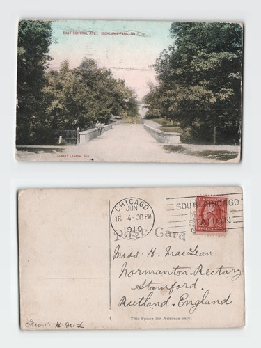 Postcard east central ave - east,