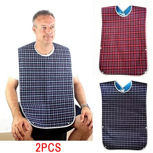 Washable elderly adult bibs - elderly,