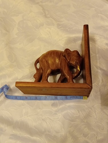 Pair 1970s wooden carved - of,
