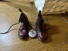 Dr Martens 1460 J Junior Kids Boots Size US 11 UK 10 EU 28 Cherry Red Leather