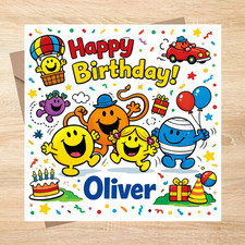 Mr Men themed personalised