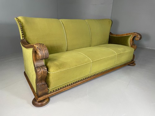 Antique seat sofa danish oak - sofa,